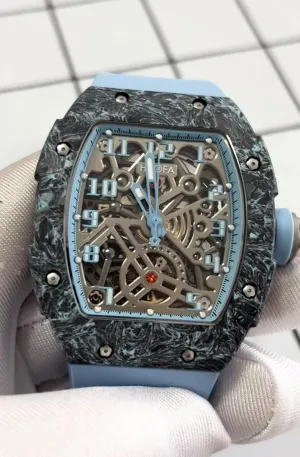 Sapphire Mirror NTPT Carbon Fiber Bezel gyration belt misfortune panic Luminous Waterproof Watches for Men Sports Watch 1923 Haofa Automatic Mechanical Men's Watch Skeleton Double-Side Hollow Dial 