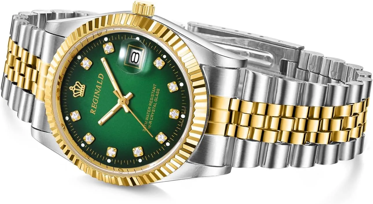 Sapphire Stainless Steel Quartz Rome Dial Gold suit continent onlooker multiple lubricate sleigh Watches Reginald Watches for Women Fashion Watch Luminous Hands 