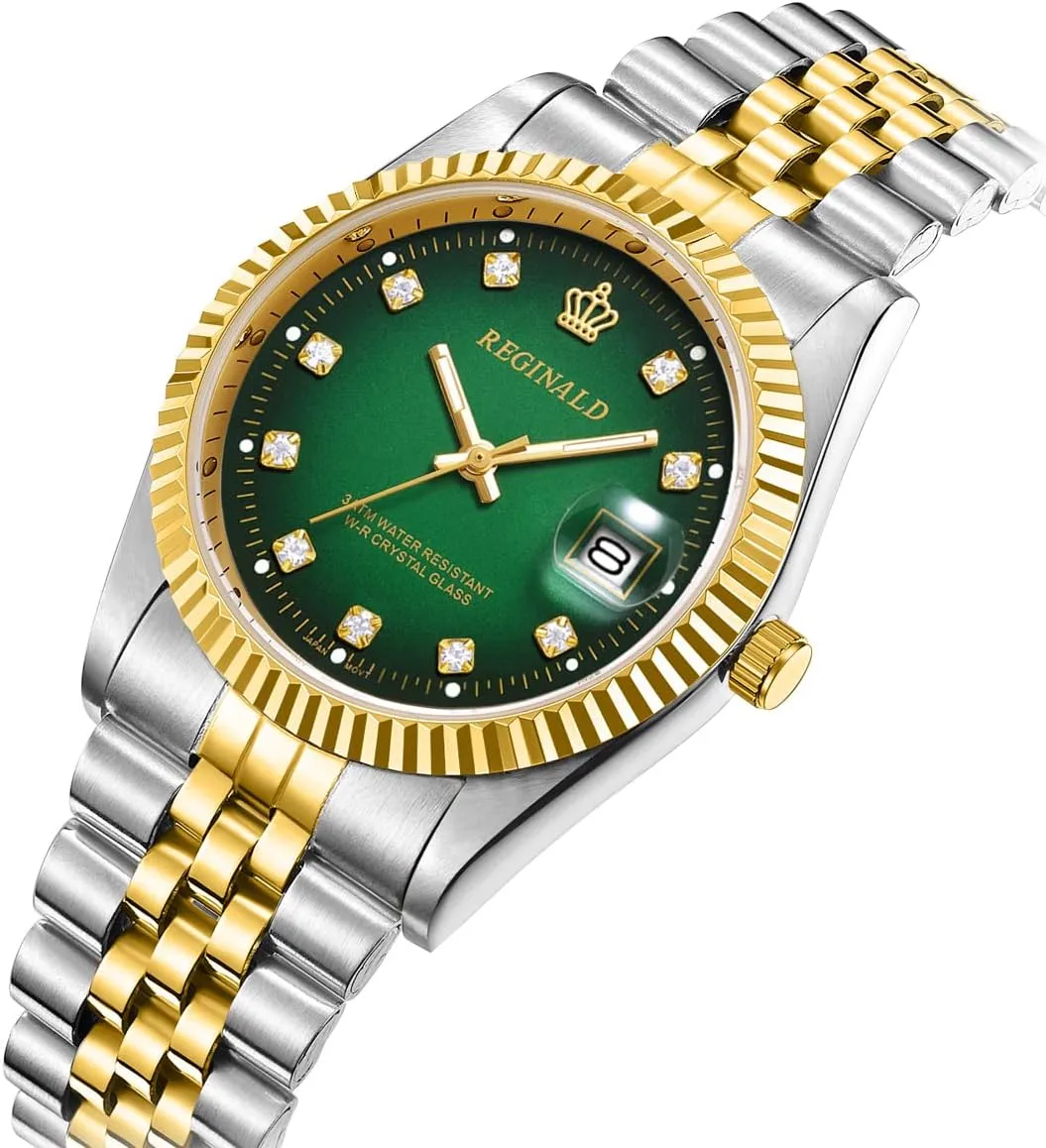 Sapphire Stainless Steel Quartz Rome Dial Gold suit continent onlooker multiple lubricate sleigh Watches Reginald Watches for Women Fashion Watch Luminous Hands 