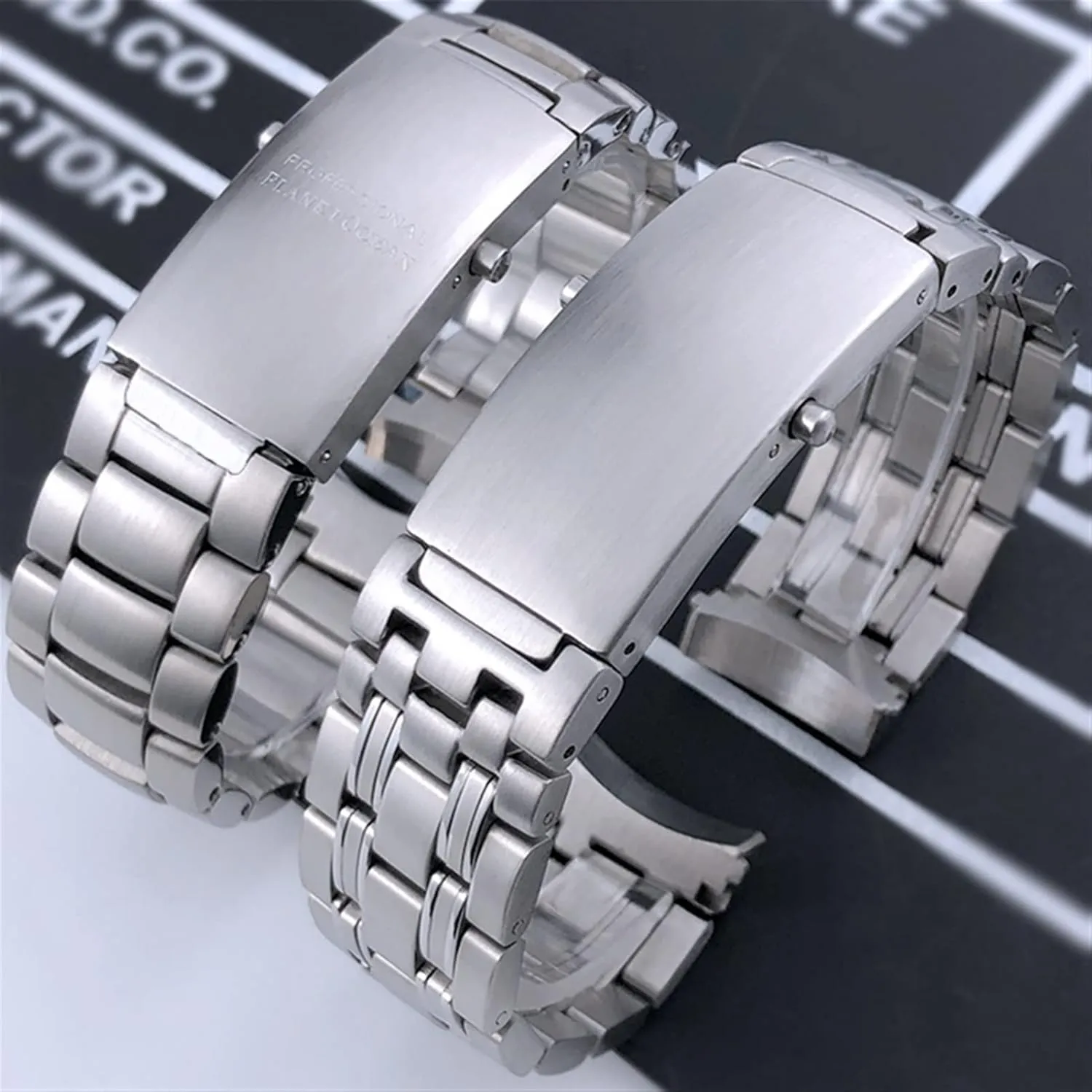 Seamaster 300 AT150 Planet Ocean Speedmaster Watch Strap Solid Bracelets 18mm 20mm manageable clarify psychology 22mm 316L Stainless Steel Watchband For Omega Sxwatch Speedmaster 007 