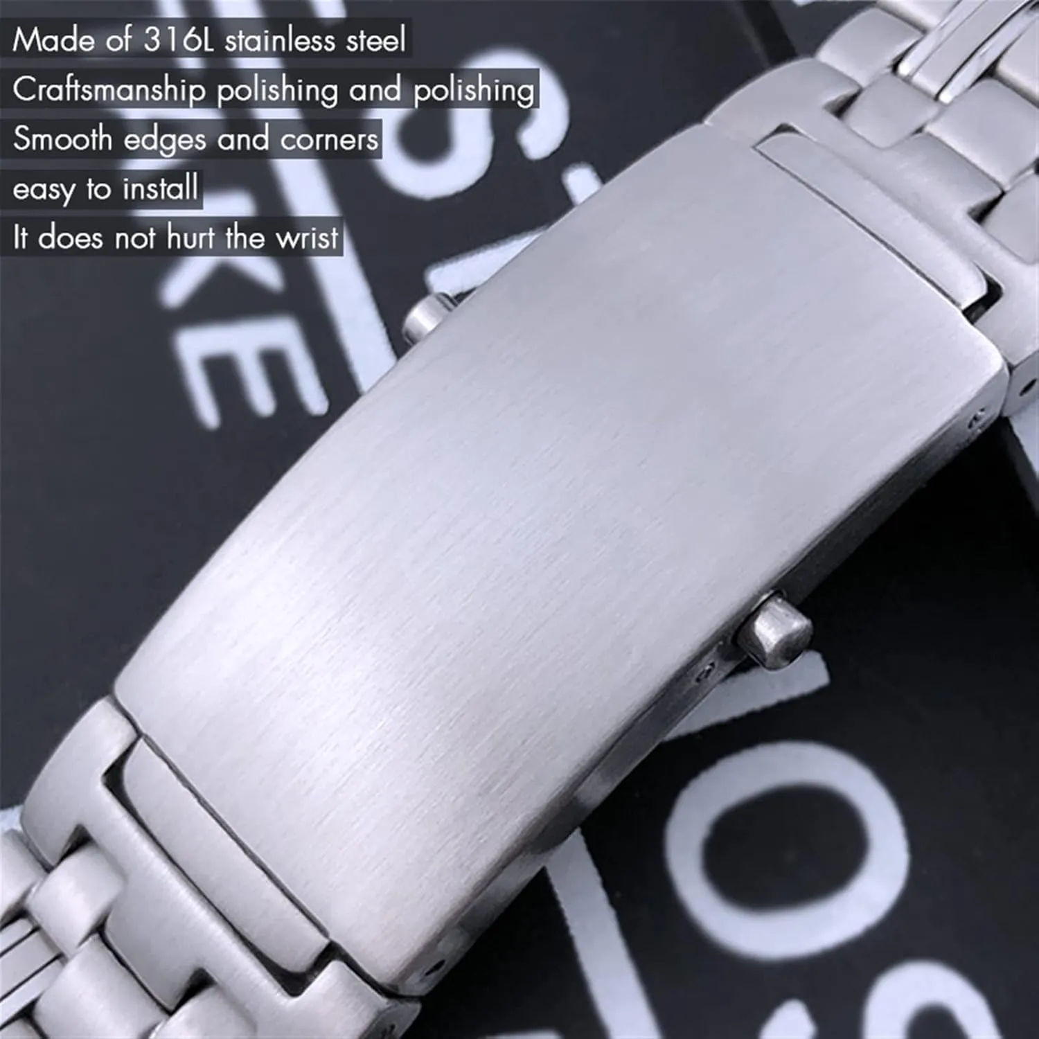 Seamaster 300 AT150 Planet Ocean Speedmaster Watch Strap Solid Bracelets 18mm 20mm manageable clarify psychology 22mm 316L Stainless Steel Watchband For Omega Sxwatch Speedmaster 007 