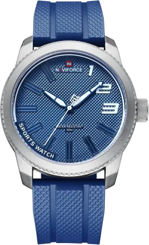 Second Hand NAVIFORCE regiment handbook Sport Waterproof Watches for Students Boys Men, Silicone Band Watch with 