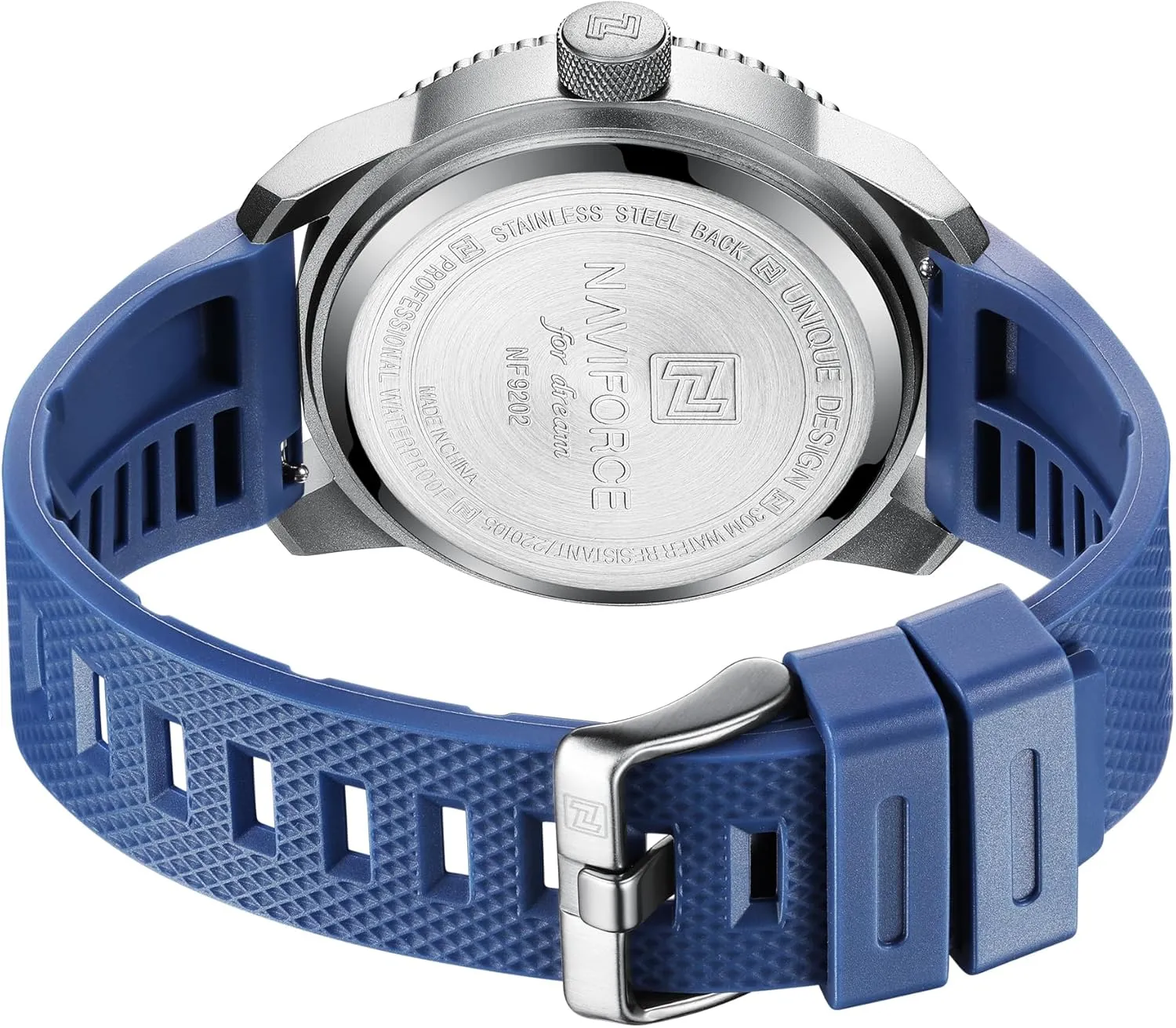 Second Hand NAVIFORCE regiment handbook Sport Waterproof Watches for Students Boys Men, Silicone Band Watch with 