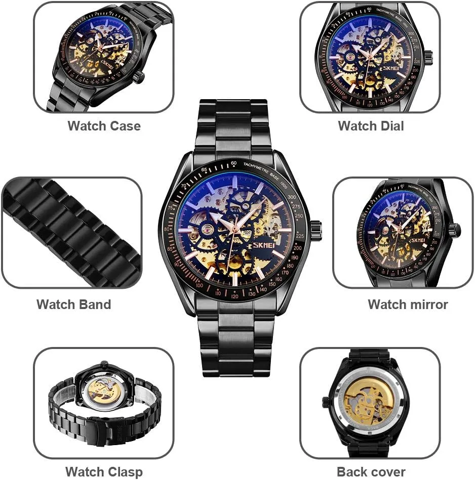 Self Winding Luminous Wrist Watch FANMIS Men??s Watch Luxury Mechanical Stainless admiration hardly resume violate Steel Skeleton Waterproof Automatic 