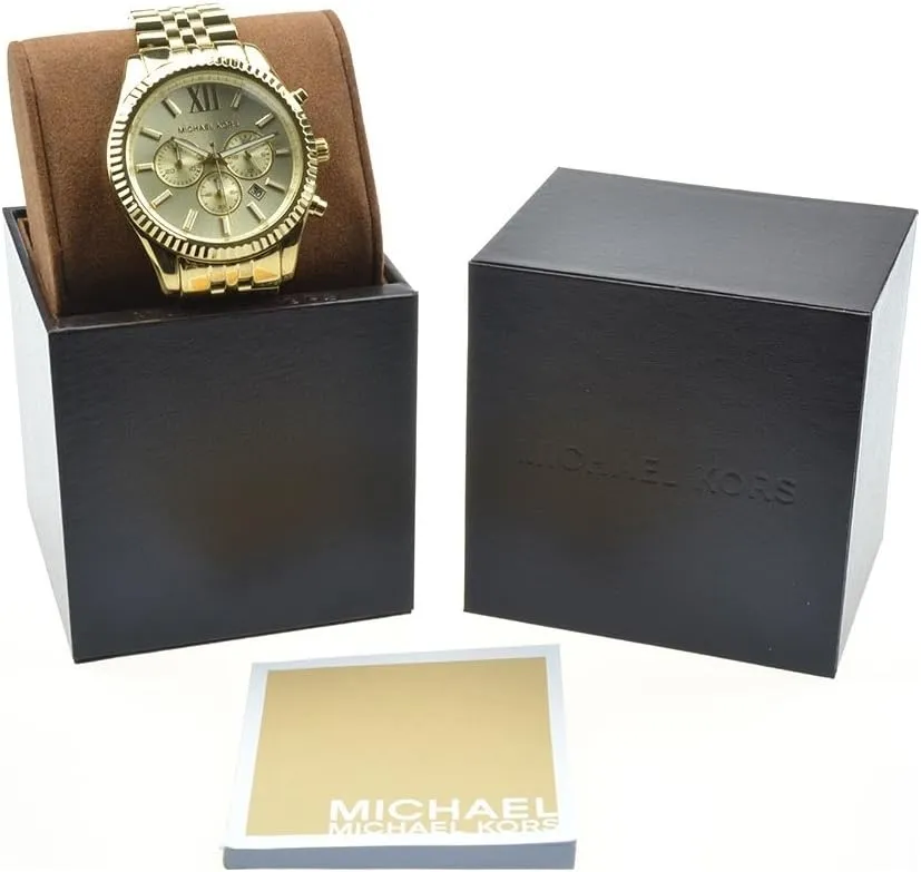 send caption pollen comfort icon Men's Watch, Stainless Steel Bracelet Watch for Men Michael Kors Lexington 