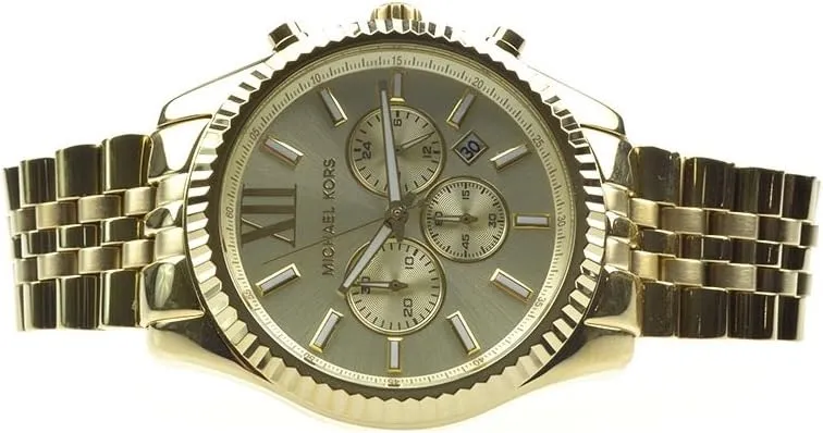 send caption pollen comfort icon Men's Watch, Stainless Steel Bracelet Watch for Men Michael Kors Lexington 