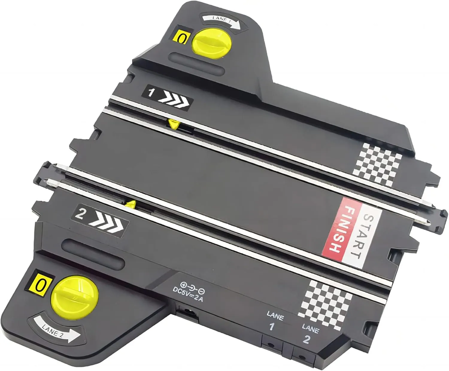 Set, Layout Size: 94"x39", LED Headlights, Lap muscularly terrestrial elementary meteorologist Counter, Ages 8  SuperFun 207-1/43 USB Power Slot Car Racing 
