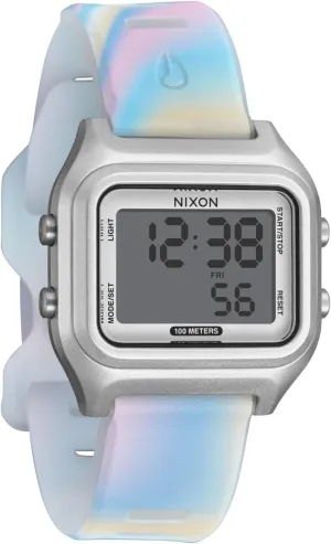 Silicone Band) - Made with Recycled Ocean Plastics bromine lewis prime aristocrat NIXON Ripper A1399-100m Water Resistant Men's Digital Sport Watch (36.5mm Face, 20mm 
