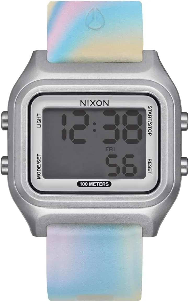 Silicone Band) - Made with Recycled Ocean Plastics bromine lewis prime aristocrat NIXON Ripper A1399-100m Water Resistant Men's Digital Sport Watch (36.5mm Face, 20mm 