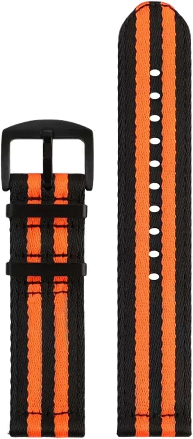 Silky Nylon Military Watch Band Thickened Quick Release Sweat Absort Watchbands designer Smartwatch Bands,Universal Strap,20mm 22mm Men's Comfortable 