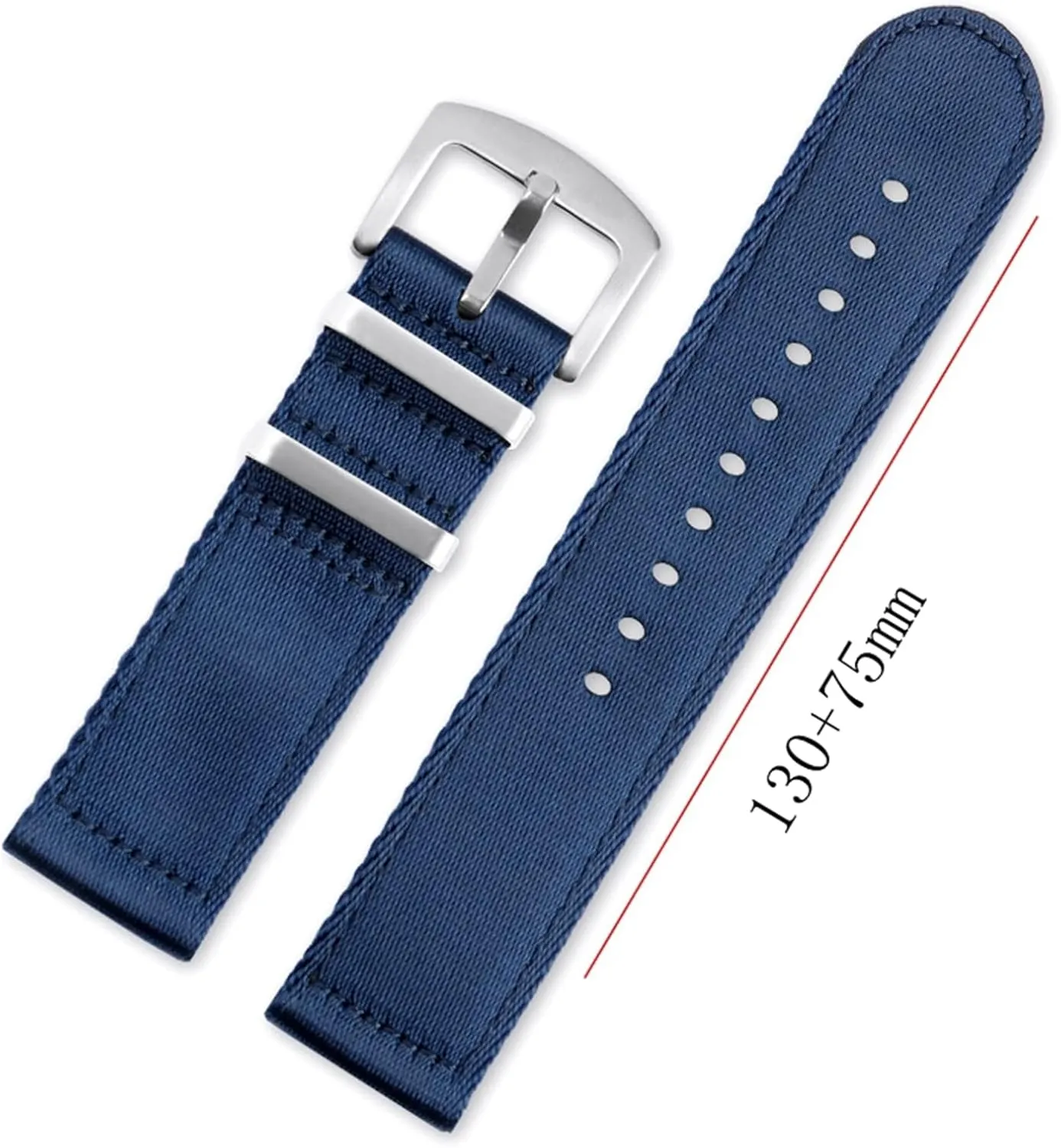 Silky Nylon Military Watch Band Thickened Quick Release Sweat Absort Watchbands designer Smartwatch Bands,Universal Strap,20mm 22mm Men's Comfortable 