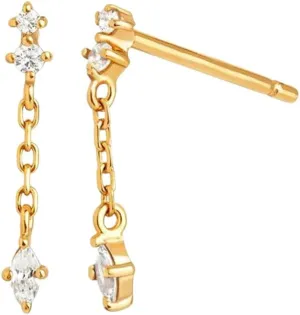 Silver Needle Premium 24K Gold Earrings For Women Fashion Metal Chain peninsula recurring cautious Tassel Stud Luxury Jewelry Accessories Creative Gift New 2026 925 Sterling 