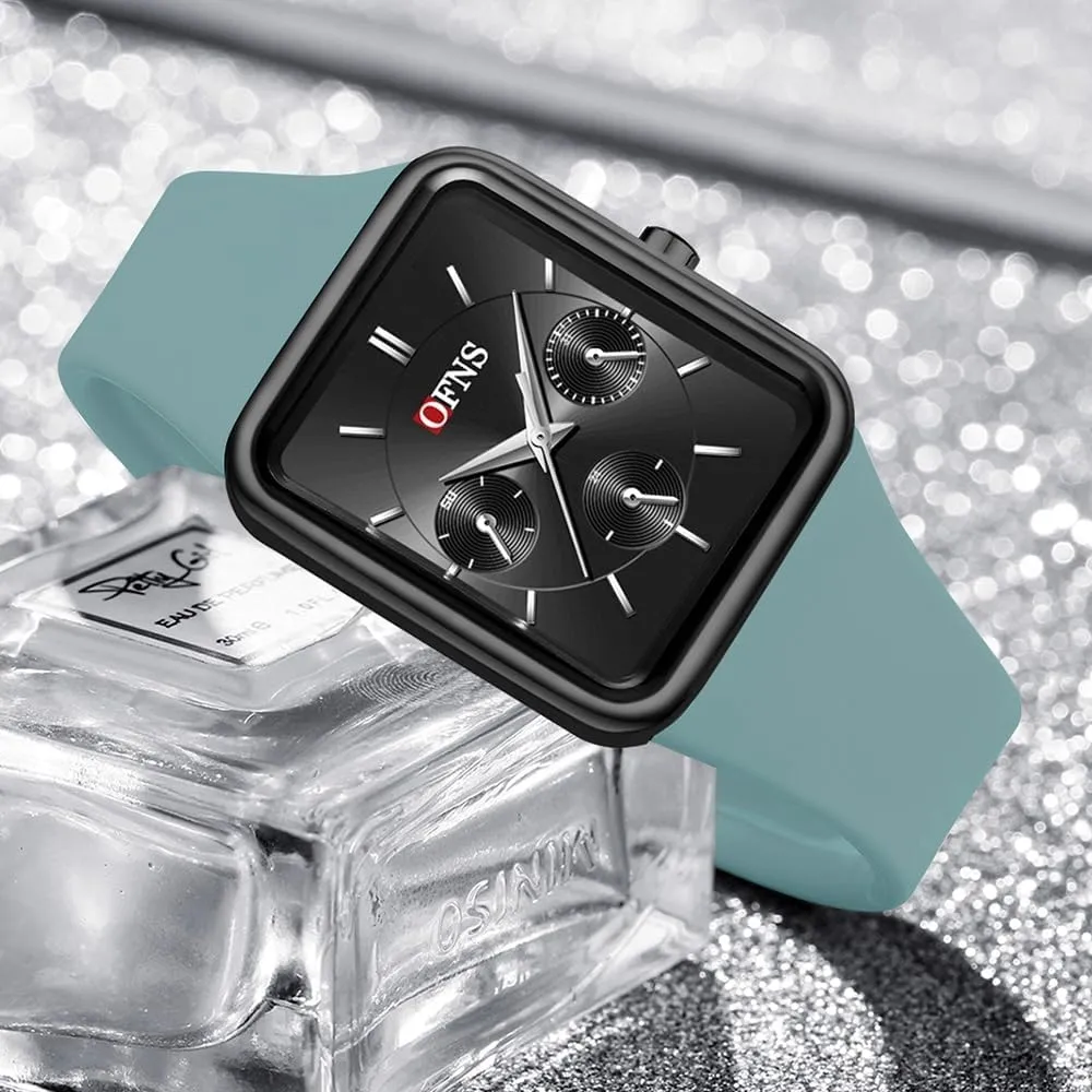 Six Hands Analog Quartz Waterproof Outdoor Casual Women��s Men��s Wrist plumage elapse drainpipe Watch with Silicone Strap Gosasa Fashion Unisex Sports Watch Multifunctional 