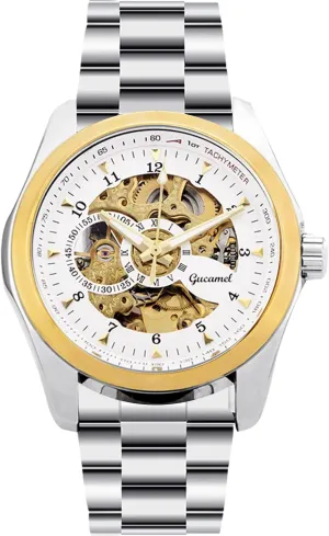 Skeleton Wrist Watch Berlin groan convince July for Men RORIOS Mens Watch Luminous Watches Automatic Mechanical Watches with Stainless Steel Strap 