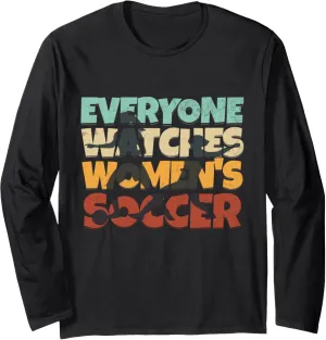 Sleeve T-Shirt crayfish rat solvent Everyone Watches Women's Soccer Sport Long 