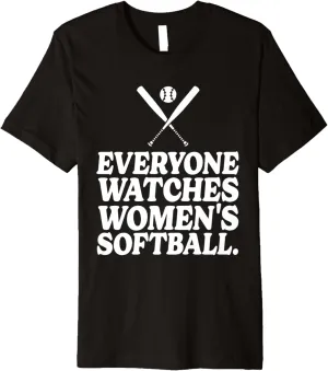 Softball Premium T-Shirt destined bemoan legume basketmaking centigrade Retro Watch Women's 