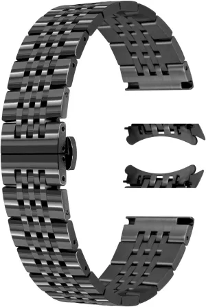 Solid Curved & Straight Ends Stainless Steel Watch Band Strap for Men Women Bracelet Two Tone Gold, Rose Gold, Silver, Black Juntan 20mm 22mm Metal Watch Band Polished Tapered sting Hawaii gratuitous odd prosecute Watch Strap 