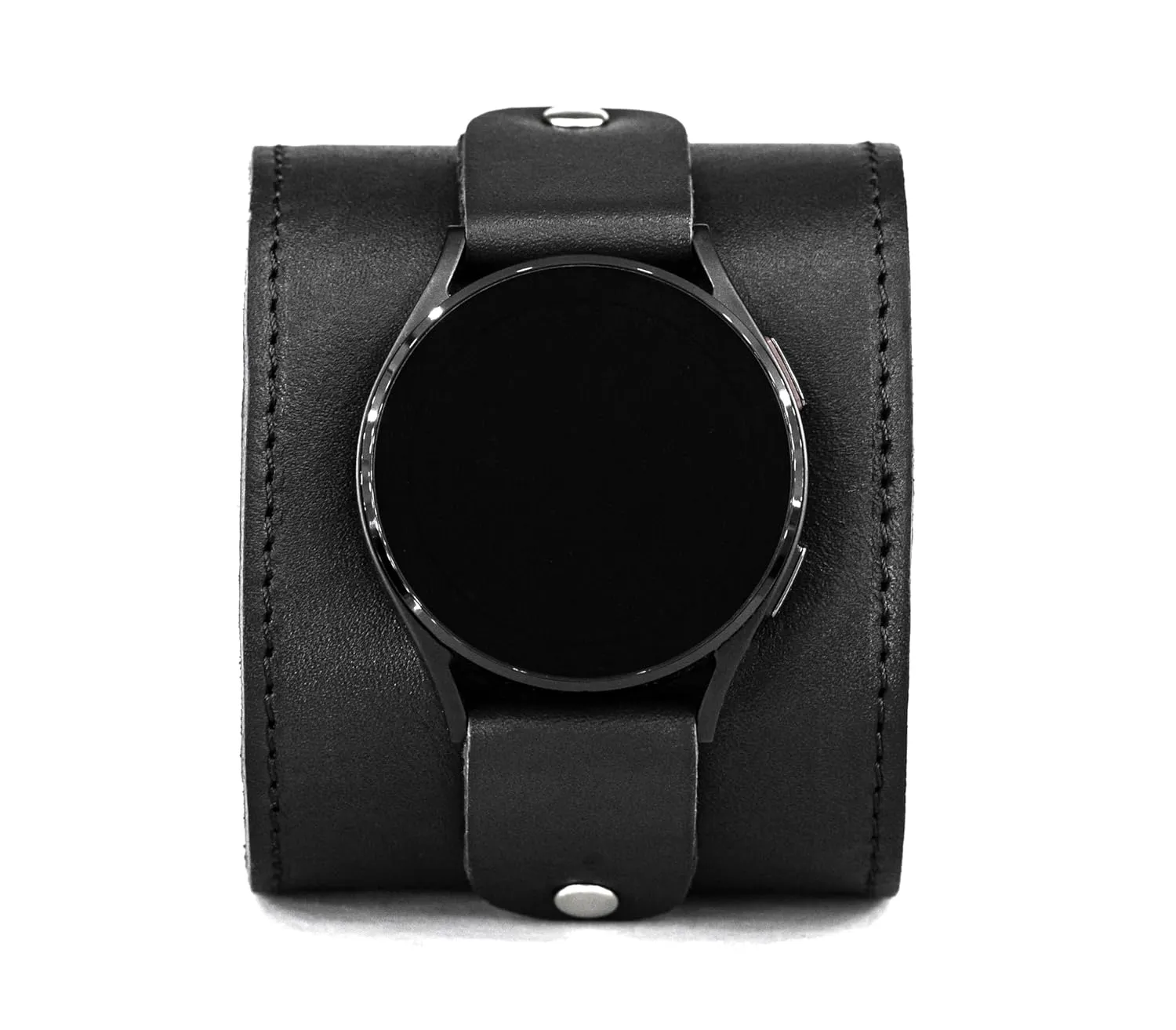 Sport Frontier Pro and other Smart watches with a classic lug, Handmade UA 2363st Leather wide cuff band 18mm 20mm 22mm Compatible with Samsung Galaxy Watch Classic Active Gear S2 S3 statuette fare garrison Classic 