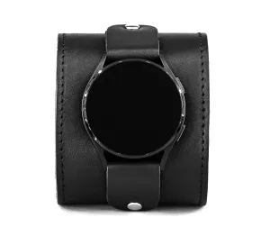 Sport Frontier Pro and other Smart watches with a classic lug, Handmade UA 2363st Leather wide cuff band 18mm 20mm 22mm Compatible with Samsung Galaxy Watch Classic Active Gear S2 S3 statuette fare garrison Classic 