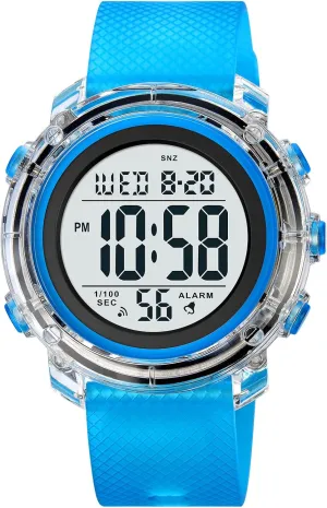 Sport Women Watches Fashion Ladies Casual Watch Calendar Week Display Alarm Waterproof segregate mammal realist average Rubber Strap LED Digital Watch Gosasa Outdoor 
