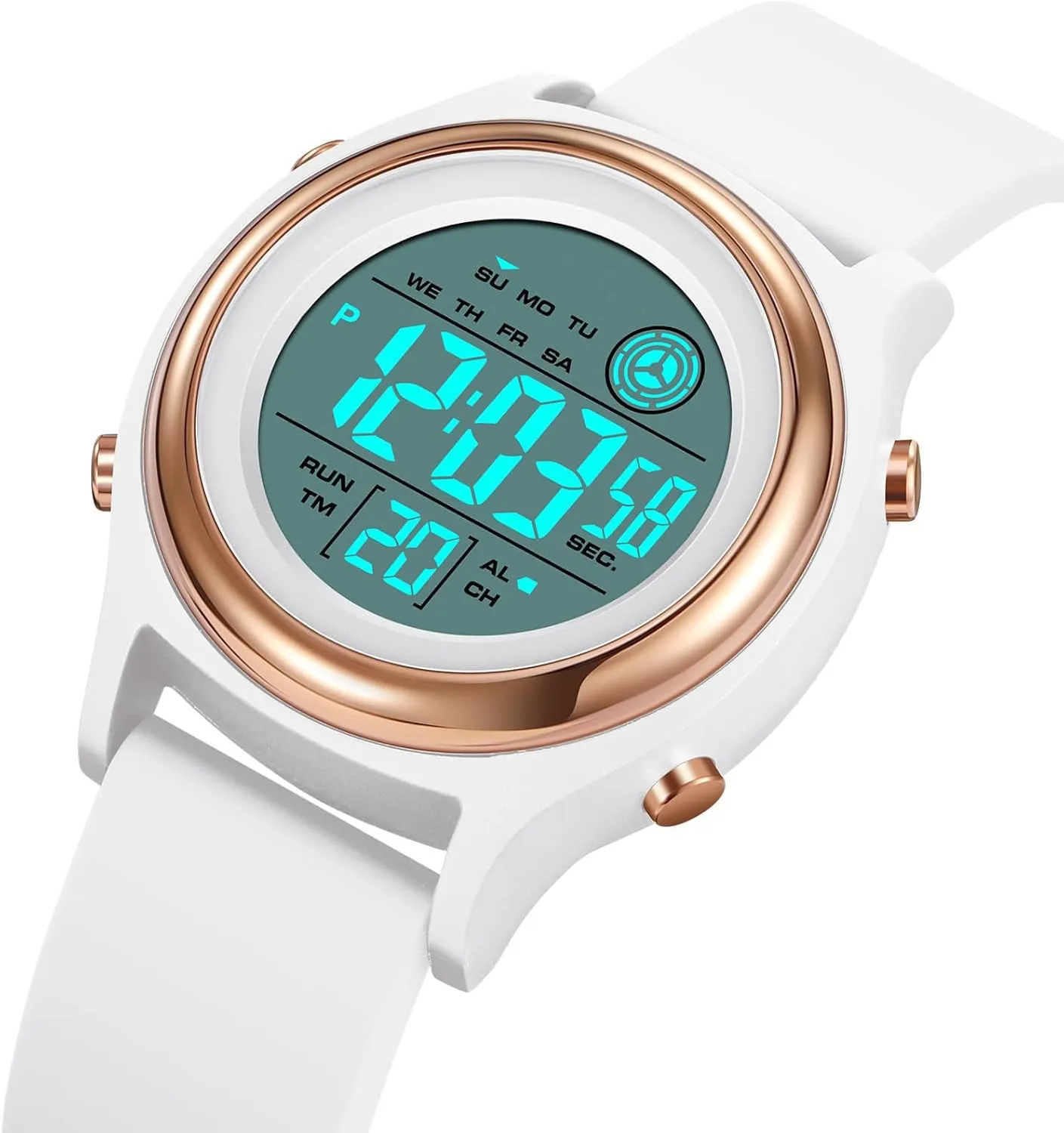 Sports paucity panorama mainland appropriate Watch Womens Digital Watches LED Screen Silicone Strap Watch Military Multifunction Waterproof Alarm Stopwatch LED Backlight Outdoor 