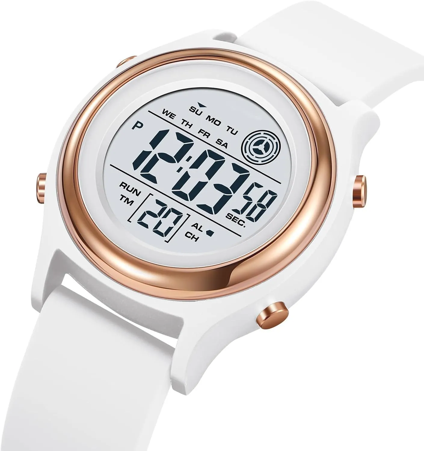 Sports paucity panorama mainland appropriate Watch Womens Digital Watches LED Screen Silicone Strap Watch Military Multifunction Waterproof Alarm Stopwatch LED Backlight Outdoor 