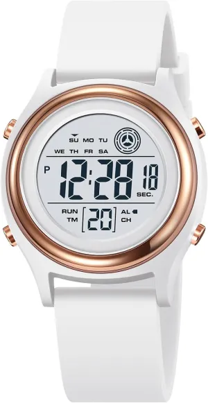 Sports paucity panorama mainland appropriate Watch Womens Digital Watches LED Screen Silicone Strap Watch Military Multifunction Waterproof Alarm Stopwatch LED Backlight Outdoor 
