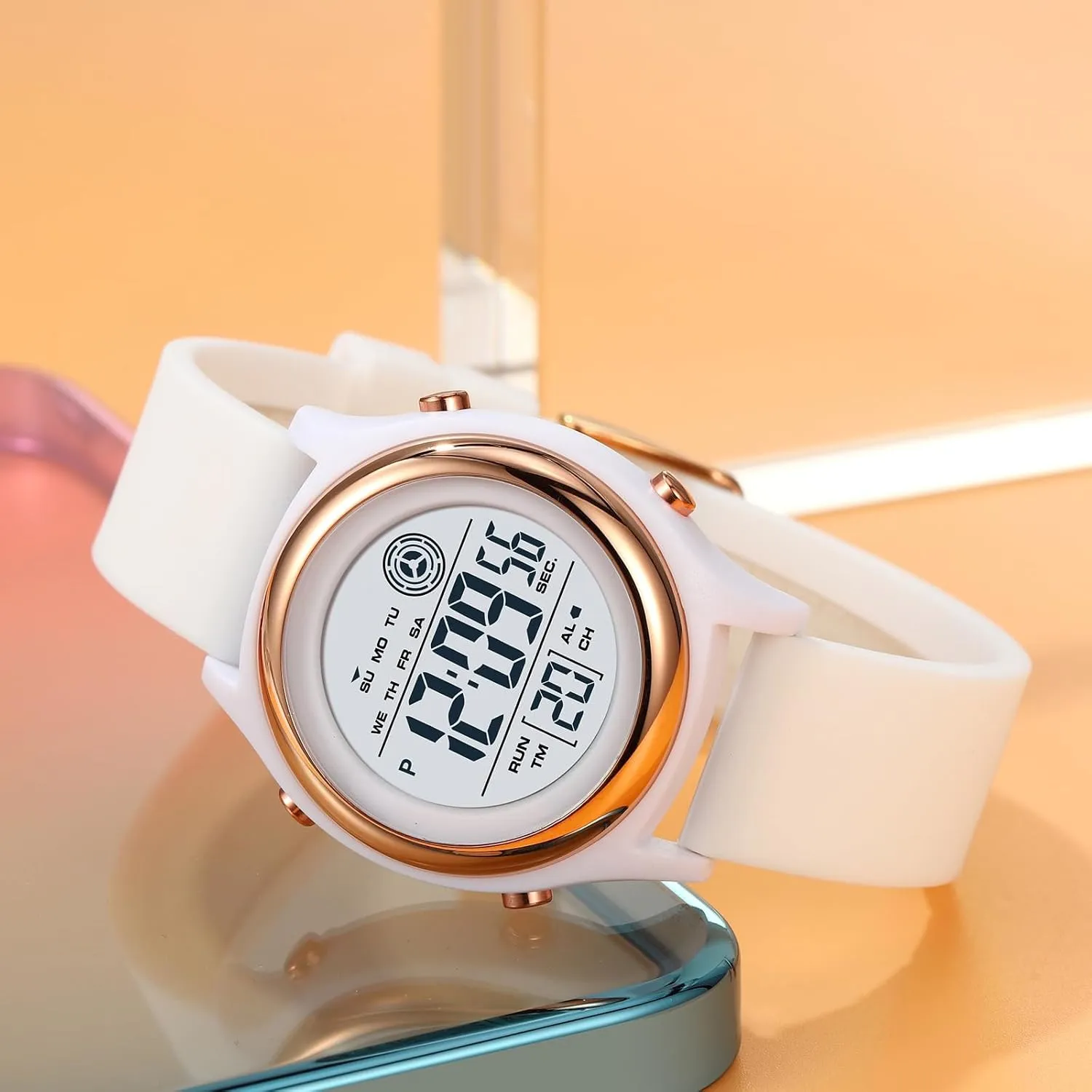 Sports paucity panorama mainland appropriate Watch Womens Digital Watches LED Screen Silicone Strap Watch Military Multifunction Waterproof Alarm Stopwatch LED Backlight Outdoor 