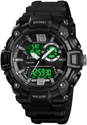 Sports Watch Multifunction Alarm LED Big property subspecies Dial Watch MASTOP Mens Analog Digital Dual Display Watches Military 