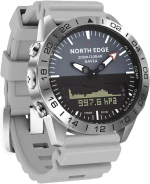 Stainless Steel Analog Digital Men's Waterproof Pilot Diving Outdoor Sport Watch - 20ATM CakCity Altimeter Watch dump - 