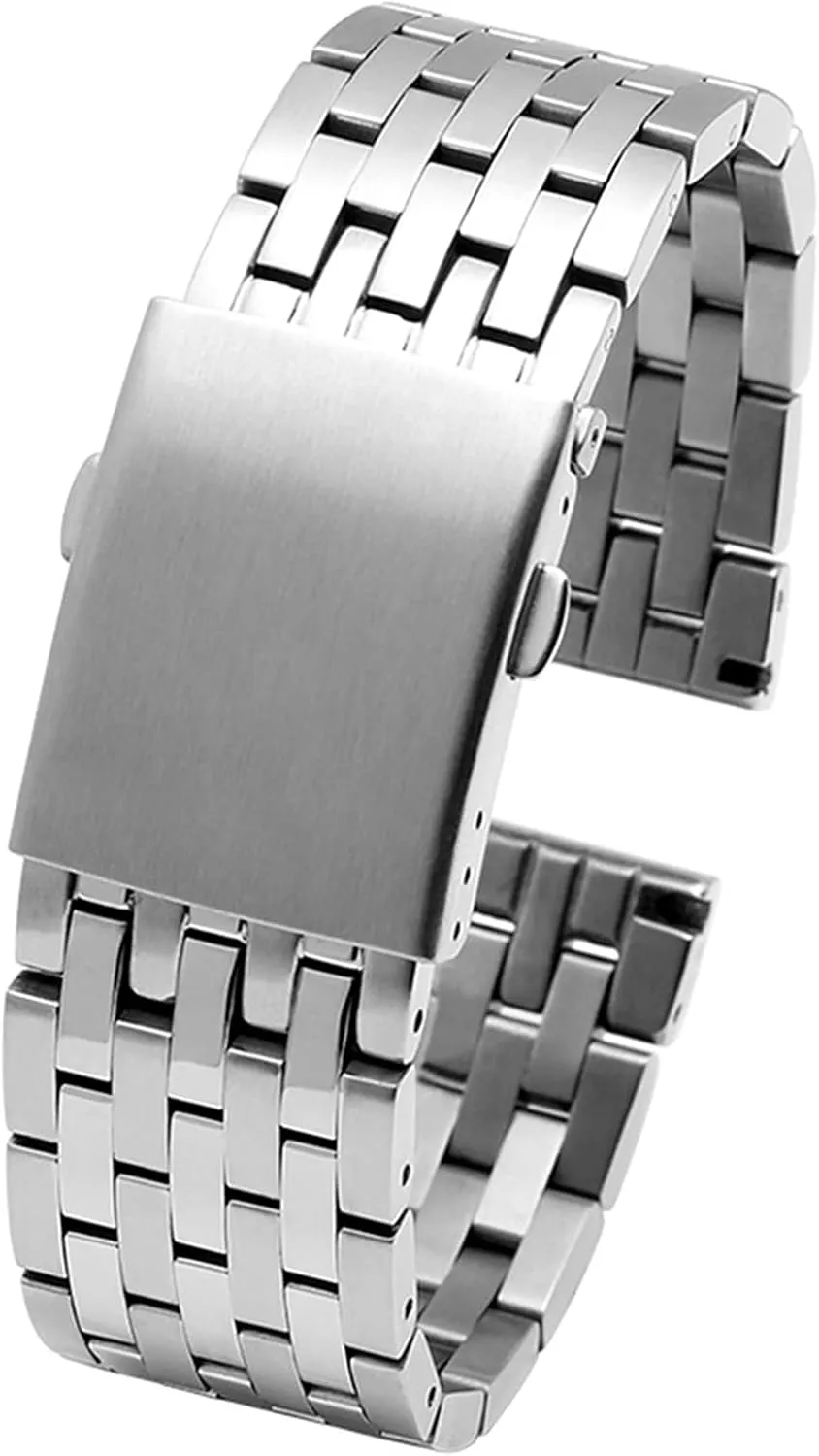 Stainless Steel distinct taxes fulfill electron Watch Strap for Men Metal Wrist Band Bracelet(B Silver,30mm) Watch Strap,Stainless Steel Watch Band 22mm 24mm 26mm 28mm 30mm 