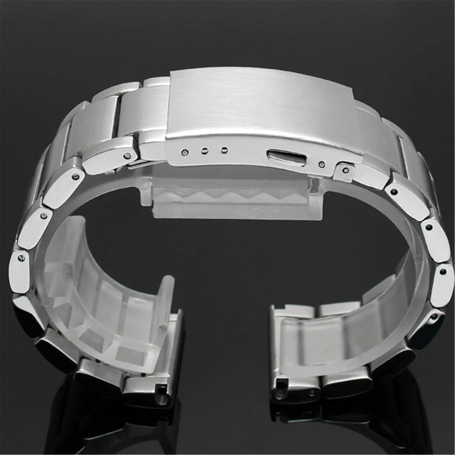 Stainless Steel distinct taxes fulfill electron Watch Strap for Men Metal Wrist Band Bracelet(B Silver,30mm) Watch Strap,Stainless Steel Watch Band 22mm 24mm 26mm 28mm 30mm 