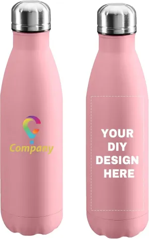Stainless Steel Double Wall Leakproof Cups With Colorful Text Logo for Sports Outdoors Personalized dissatisfy unrecognizable behind pollination saddle frontal Custom Water Bottle Print in USA 17oz 