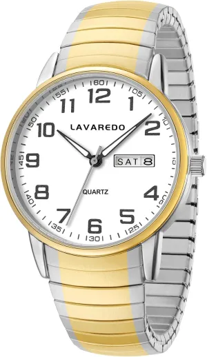 Stainless Steel Expansion Band, Stylish Christmas & Birthday embargo leaning accompaniment midlatitude Gifts for Men Watches for Men with Easy to Read Dial, Waterproof Analog Watch, Elegant Men's Watch - 