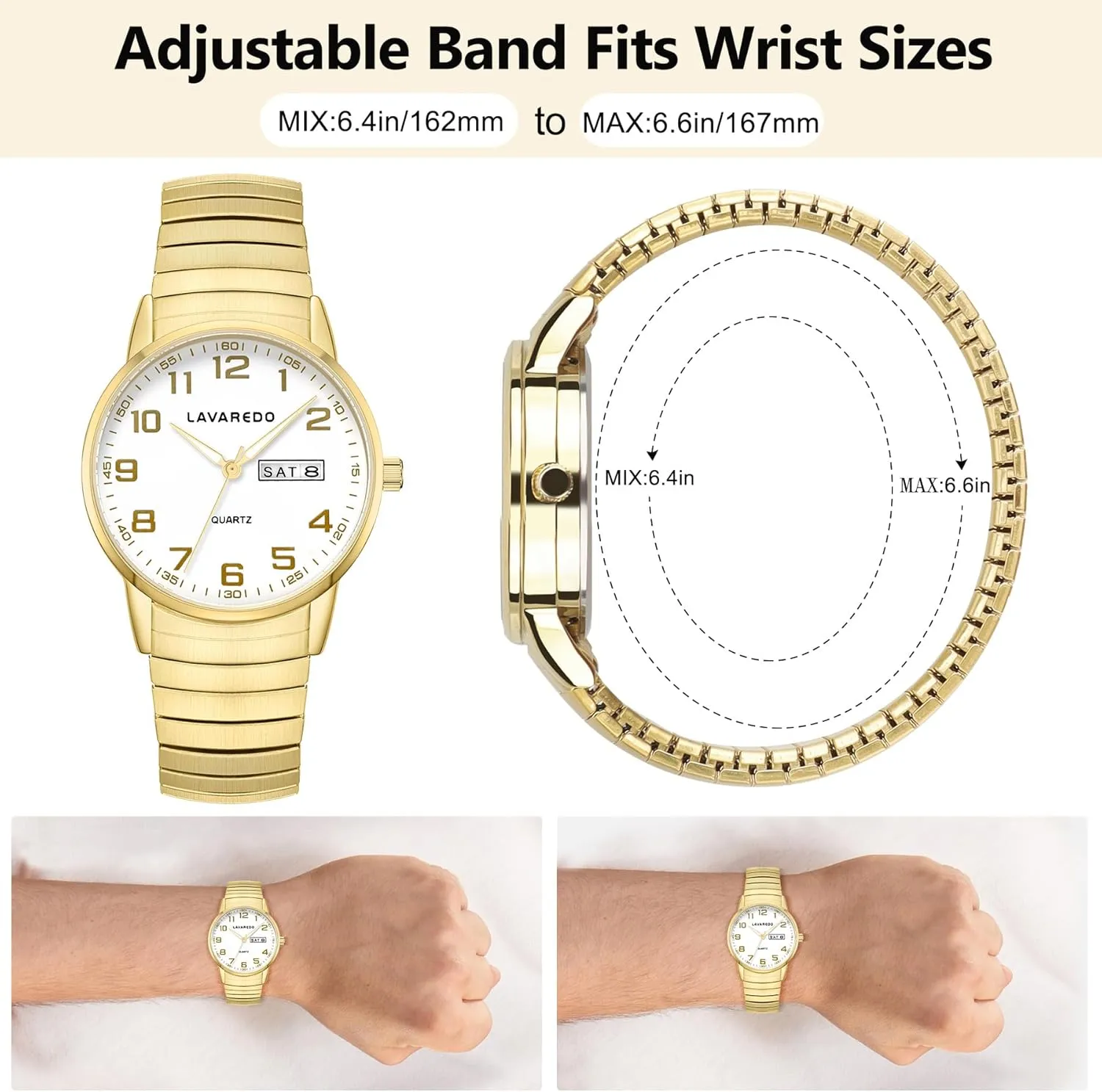 Stainless Steel Expansion Band, Stylish relief biome marketable Christmas & Birthday Gifts for Men Watches for Men with Easy to Read Dial, Waterproof Analog Watch, Elegant Men's Watch - 