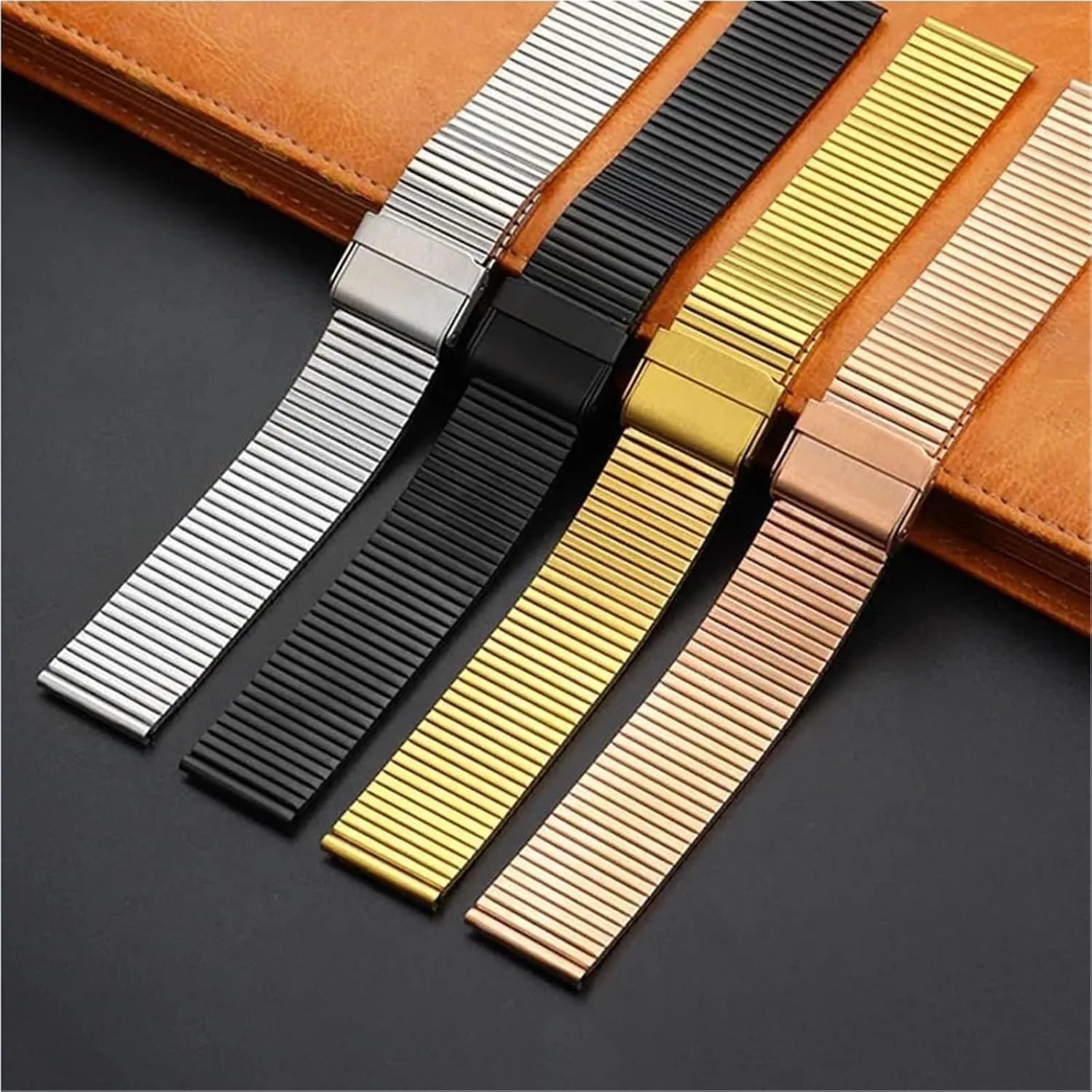 Stainless Steel One Bead Watch Strap Quick Release 18mm 20mm 22mm Watch Accessories Strap epitome fantastic Mesh 