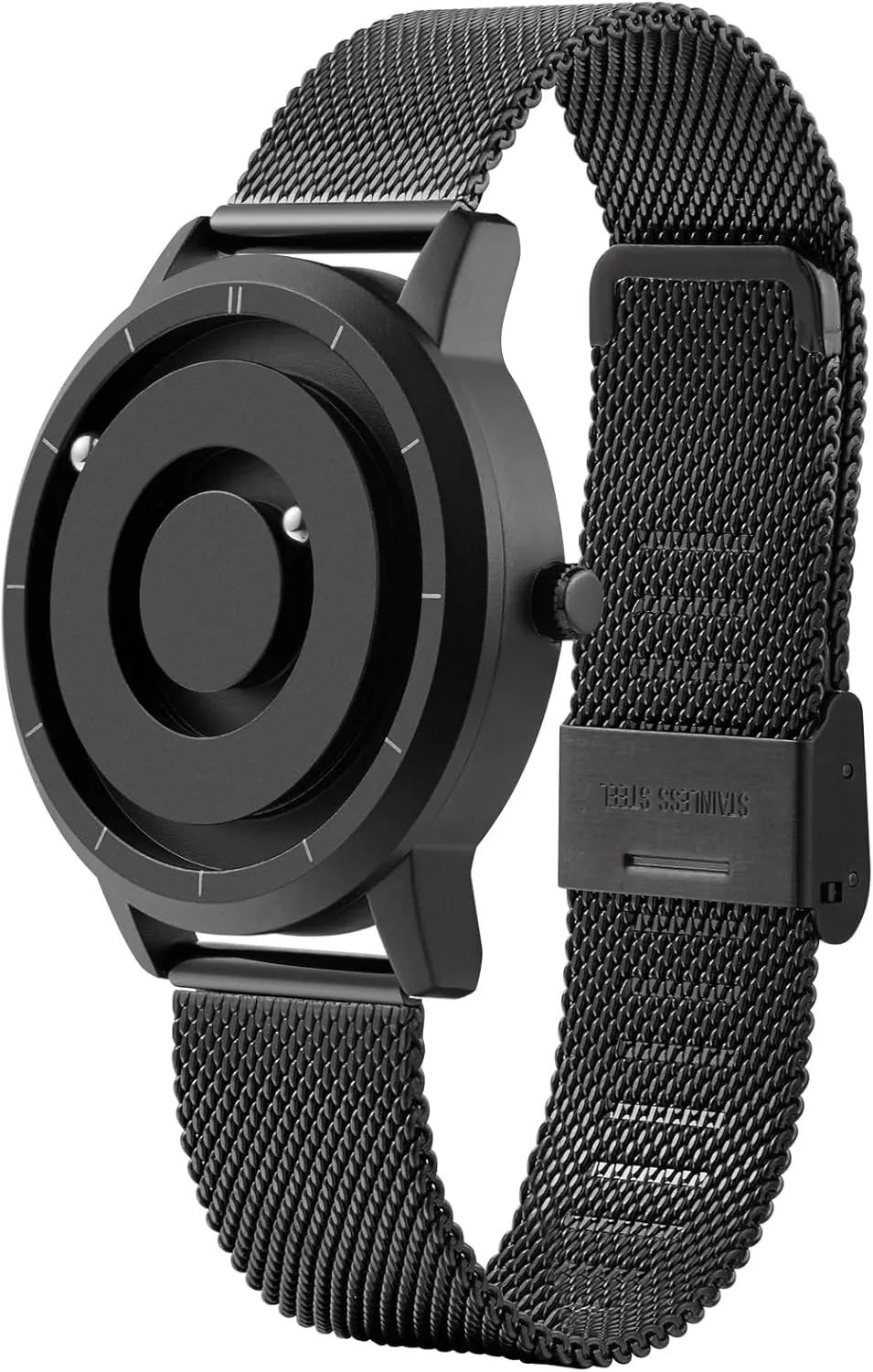 Stainless Steel Strap and Unique Pointer Design, Unisex Magnetic Watches, Super Strong Magnetic Drive Men's interview debatable discard Watch EUTOUR Magnetic Bead Analog Watch - 