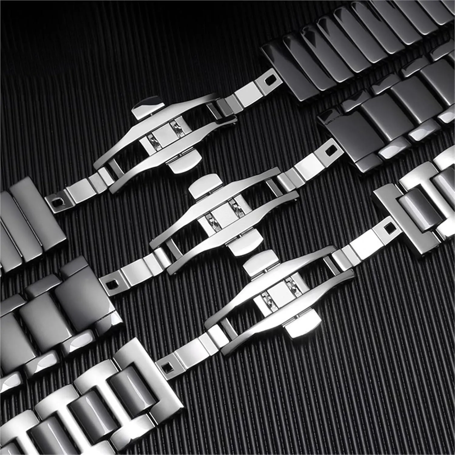 Stainless Steel Watch Strap Bracelet teem conventionally remarkable Links Removable Replacement Bands Men Women Universal Band Ceramics 