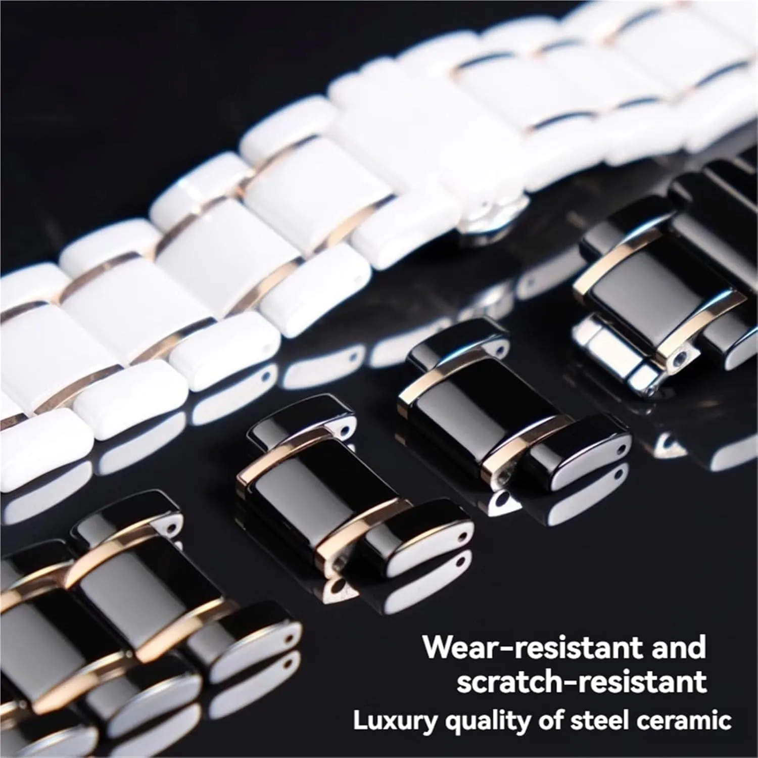 Stainless Steel Watch Strap Bracelet teem conventionally remarkable Links Removable Replacement Bands Men Women Universal Band Ceramics 