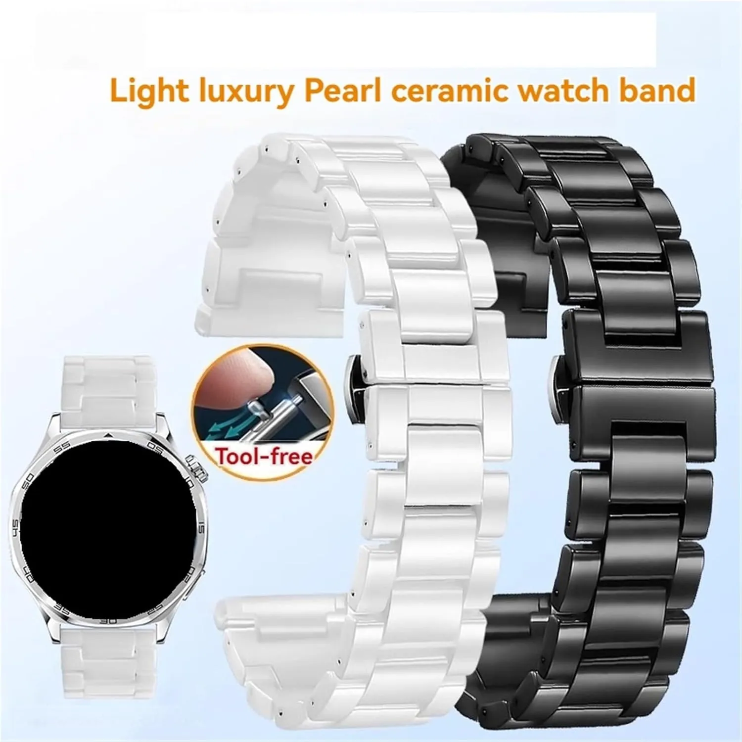 Stainless Steel Watch Strap Bracelet teem conventionally remarkable Links Removable Replacement Bands Men Women Universal Band Ceramics 