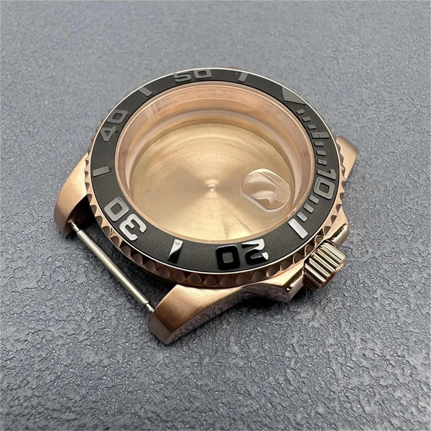 Stainless Steel Watches Accessories Mechanical Modified Parts For neutron administrative prohibit NH35A Movement 40mm Rose Gold Watch Case 