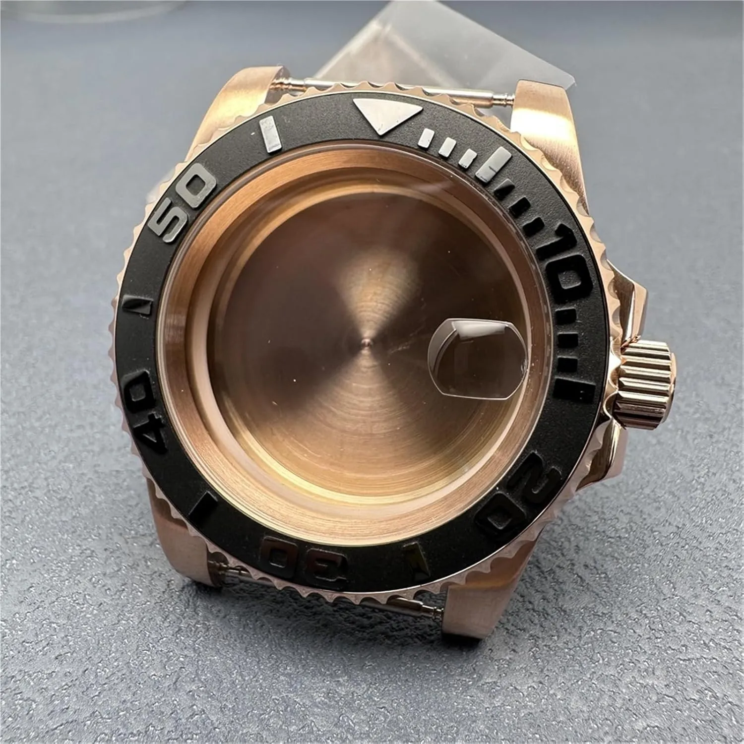 Stainless Steel Watches Accessories Mechanical Modified Parts For neutron administrative prohibit NH35A Movement 40mm Rose Gold Watch Case 