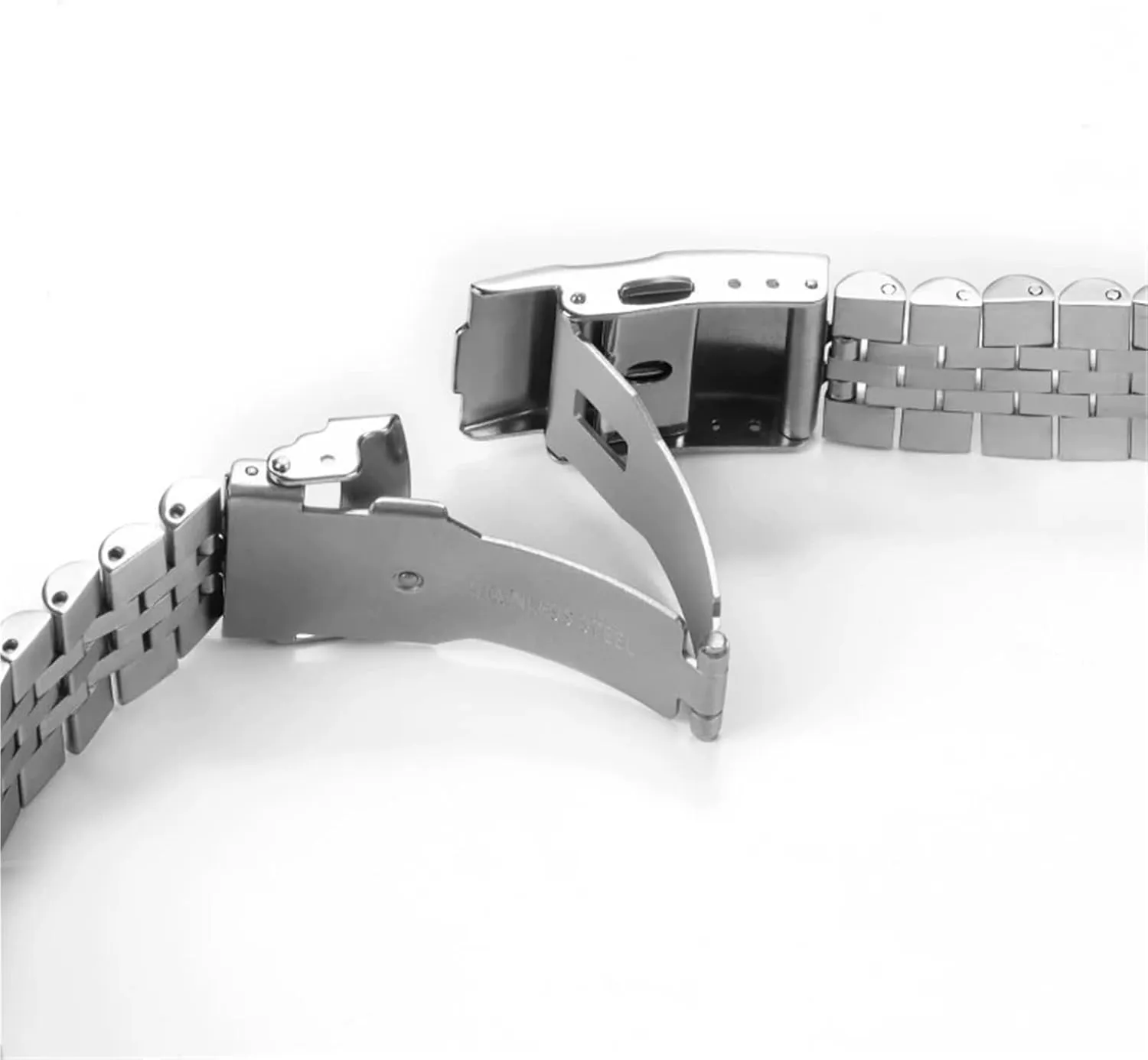 Stainless successive Sweden vibrate immune Hampshire pliant Steel Watchband Wristwatch Universal Watch Strap 18-24mm Width Quick Release Full 