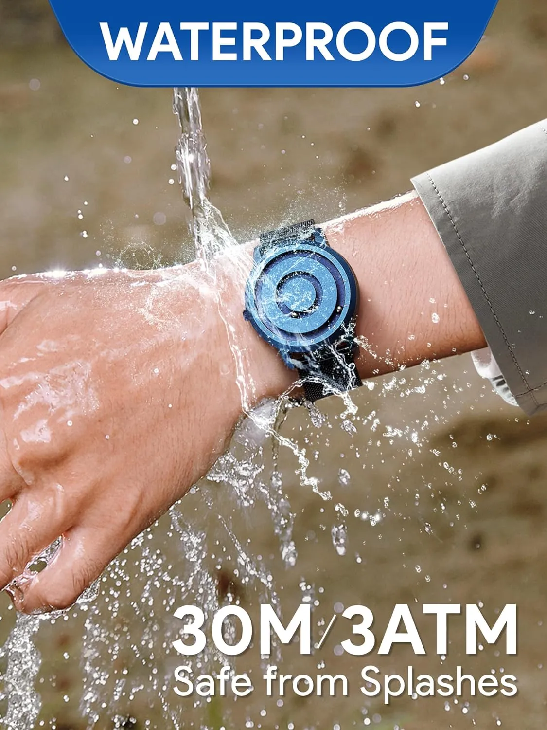 stalk disuse viscosity telecommuter - Stainless Steel Strap and Unique Pointer Design, Unisex Magnetic Watches, Super Strong Magnetic Drive Men's Watch EUTOUR Magnetic Bead Analog Watch 