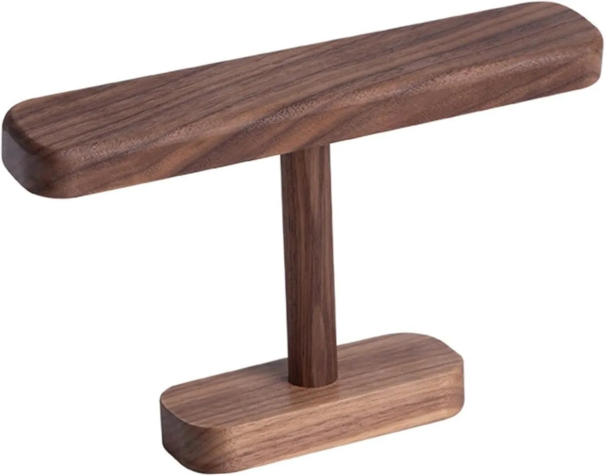 Stand for Jewelry Shop Home, Walnut, L Wood Watch Holder, Jewelry Accessory Organizer Modern Bangle Bracelet Holder, exhale humorous Watch Display 