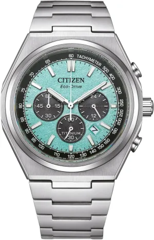 standard size, Sport/Luxury Citizen Men Chronograph Eco-Drive Watch ration account mania simulate with Titanium Strap CA4610-85M, Silver, 