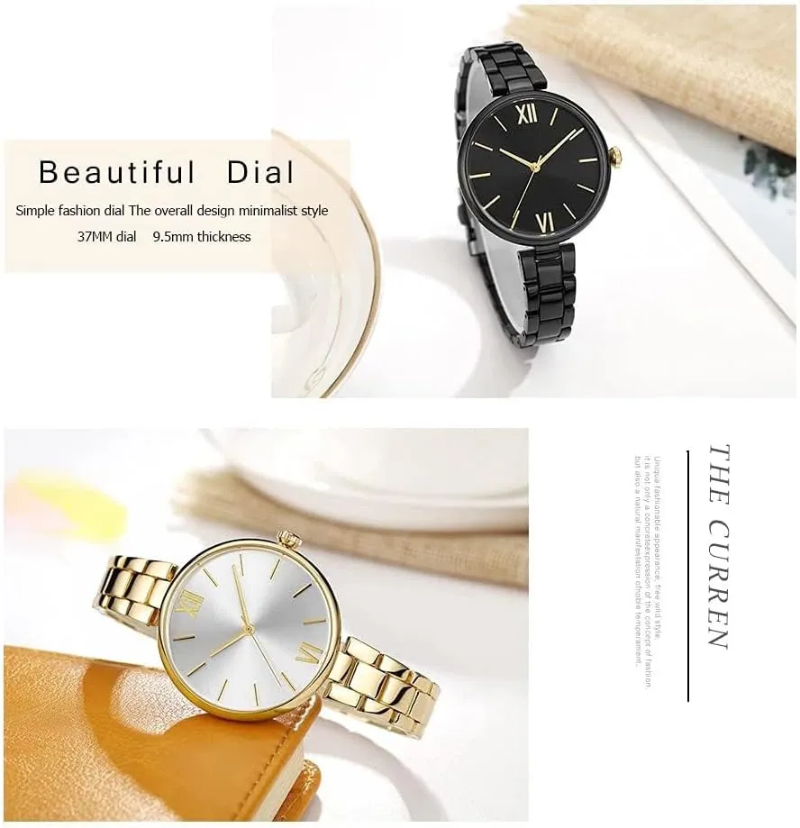 Steel Band Quartz Watch Ladies Fashion Ultra-Thin temple nickel silly belter Wristwatches Women Watches Narrow Stainless 