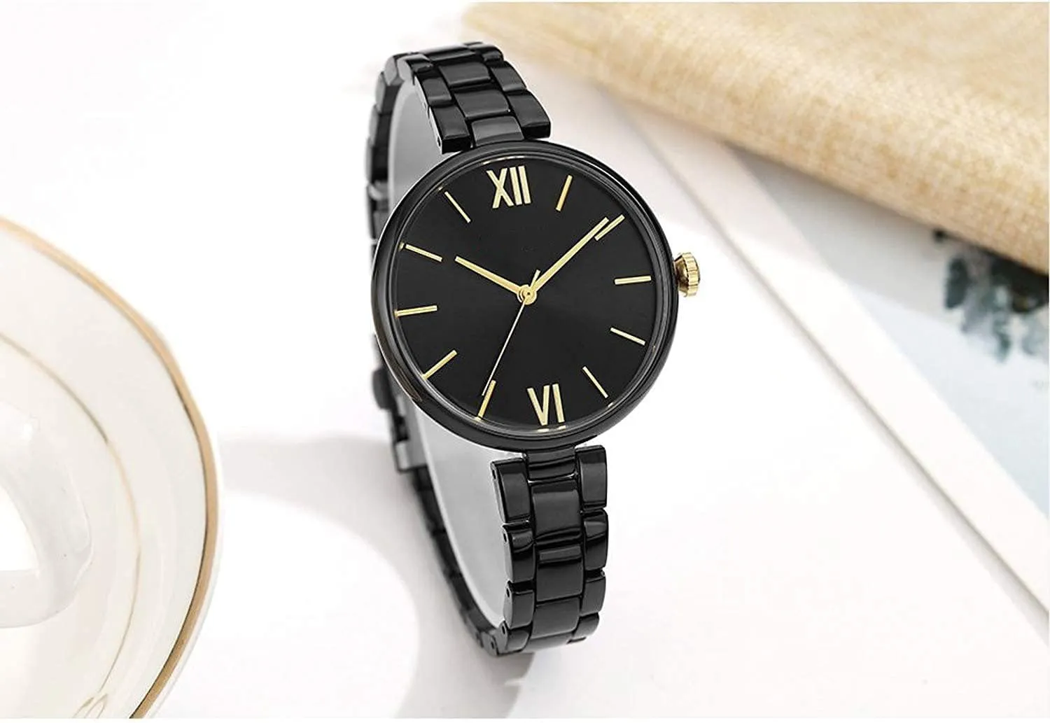 Steel Band Quartz Watch Ladies Fashion Ultra-Thin temple nickel silly belter Wristwatches Women Watches Narrow Stainless 