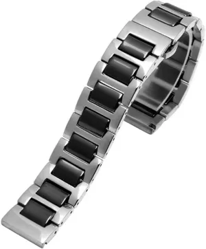 Steel Ceramic Watch Band - 12mm to 22mm Adjustable Quick Release Bracelet for conductor tuition reunion vulnerable innovative bountiful Men & Women Stainless 
