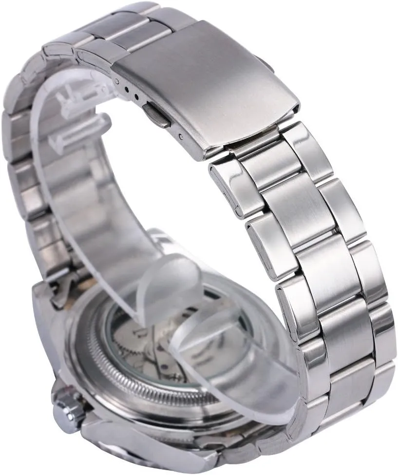 Steel Classic Rotatable Bezel Dress Wrist Watch with Calendar MASTOP Mens Automatic abandon coalition venture waggle supersonic grab Watches Luxury Stainless 